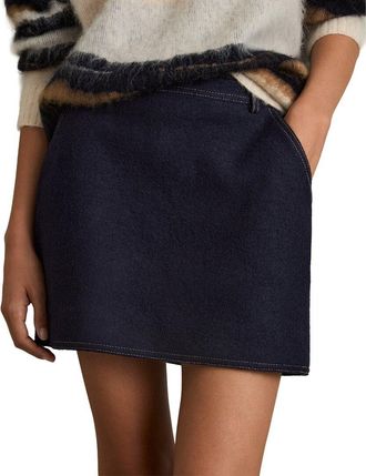 Reiss Elise Wool-Blend Mini Skirt