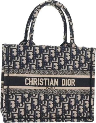 Dior Pre-owned Vintage Trotter Canvas Handtas - Dames - Vintage Shopper - Blauw - ONE Size - Vintage