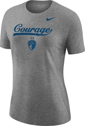 Nike North Carolina Courage Nike Womens Soccer Varsity T-Shirt in Grey | W110516862-NCC