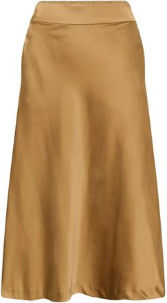 Inwear Zilky IW Rok - Dames - Midirokken - Bruin - M - Polyester - Rokken