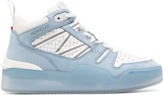 Moncler Pivot high-top sneakers - women - Leather - 37.5 - Blue
