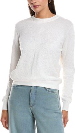 Minnie Rose Paillette Cashmere-Blend Sweater