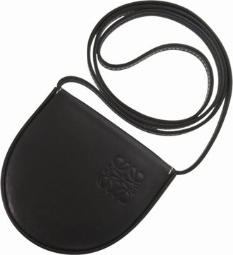 Loewe Black Leather Coin Purse/Coin Case (Pre-Owned)