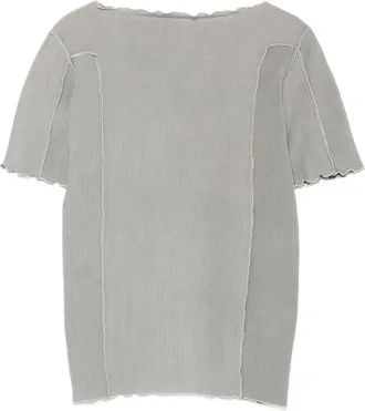 BASERANGE Ribbed-knit Boat-neck T-shirt