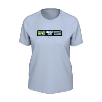 Nike Womens Court Tennis T-Shirt in Blue | JU2771-407