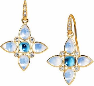 Syna Bloom Mini Elara Earrings in Blue Moon at Nordstrom, Size Small