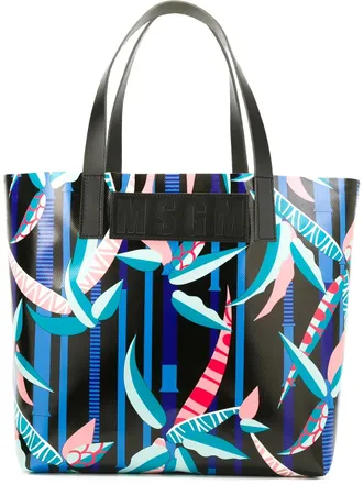 Msgm graphic print tote - Zwart