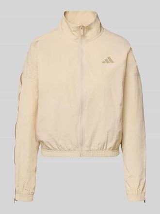 adidas Jacke mit Stehkragen in Beige, Gr&ouml;&szlig;e XS