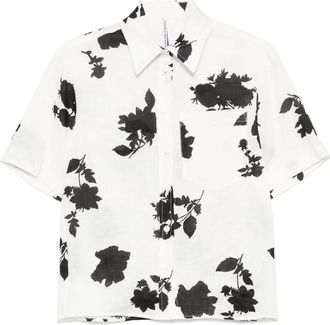 Liviana Conti Camicia in lino - Bianco