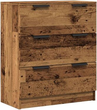 vidaXL Vidaxl - Aparador de madera de ingeniería envejecida 60x30x70 cm