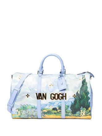 Louis Vuitton 2023 Van Gogh Keepall Bandouli&egrave;re handbag - Purple