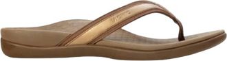 Vionic Womens Tide Ii Toe-Post Sandals In Bronze Metallic