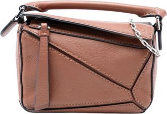 Loewe Pre-owned Leren Puzzle Bag - Dames - Vintage Mini Tas - Bruin - ONE Size - Leer - Vintage