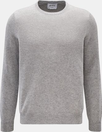 FTC Men - Cashmere crew neck jumper grey mottled