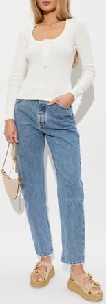 Chlo&eacute; Straight-leg Jeans, Womens, Blue