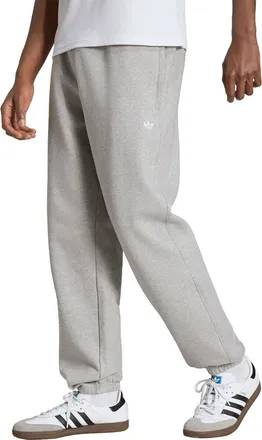 adidas Trefoil Essentials Fleece Joggers in Medium Grey Heather at Nordstrom, Size Xx-Large