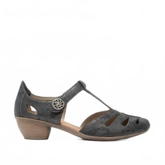 Rieker Womens Mary Jane Bar Shoes In Grey