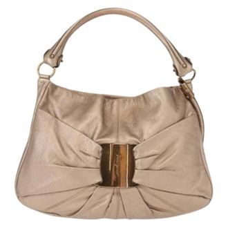 Ferragamo Borsa a spalla in pelle Pre-owned - - Pre-owned - Donna - Beige - ONE SIZE