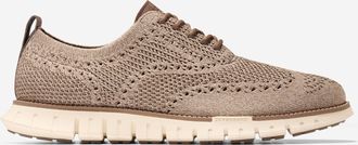 Cole Haan Mens ZER&Oslash;GRAND Remastered Stitchlite Wingtip Oxford Shoes - Brown Size 10.5