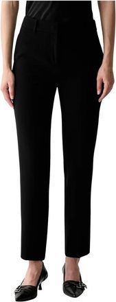 Trussardi Slimme Broek - Dames - Chinos - Zwart - M - Katoen - Broeken