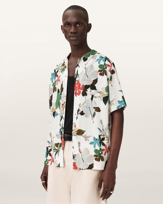 AllSaints Cotton Koh Chang Oversized Shirt, Size: XXL