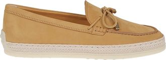 Tod's Loafers in Nubuck - Dames - Loafers - Bruin - 39 EU - Leer - Schoenen