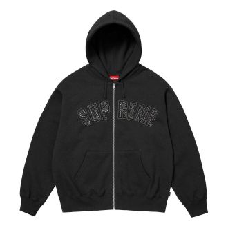 SUPREME x B.B. Simon Zip Up Hooded Sweatshirt Black SS25SW50-BLACK