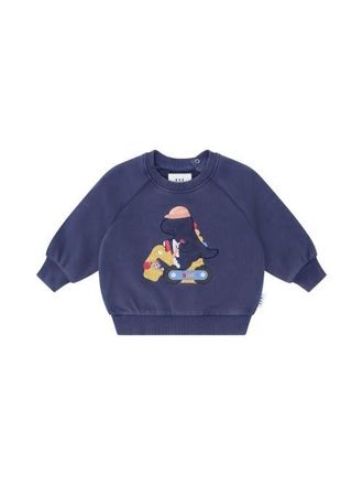 Huxbaby Tradie Dino Sweatshirt in Washed Navy at Nordstrom, Size 6-12M Au