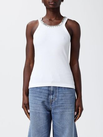 Pinko Top in cotone con cristalli Pinko