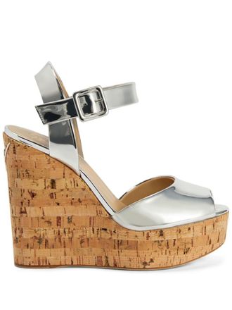 Giuseppe Zanotti Mayliin 130mm platform sandals - Silver