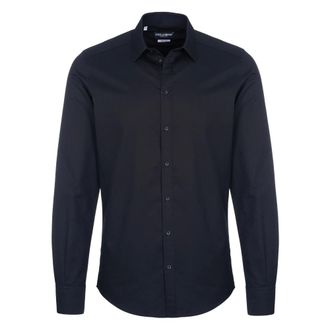 Dolce & Gabbana Herenoverhemd Klassieke Stijl - Heren - Overhemden - Zwart - Maat: S