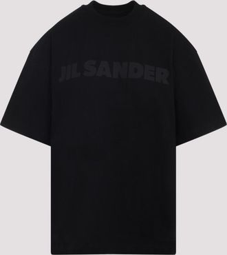 Jil Sander Black Logo Cotton T-shirt