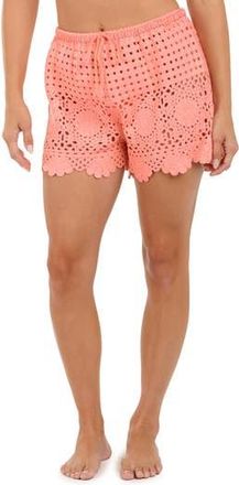 Citrus Crochet Cover-Up Shorts in Hot Pink at Nordstrom Rack, Size X-Large/xx-Large