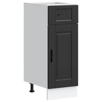 vidaXL Base Da Cucina Porto Nero In Legno Multistrato - Vidaxl