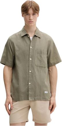 Marc O'Polo Short Sleeve Shirts - Heren - Korte mouwen Overhemden - Groen - S - Overhemden