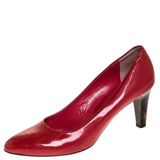 Bally Pink Patent Leather Round Toe Pumps