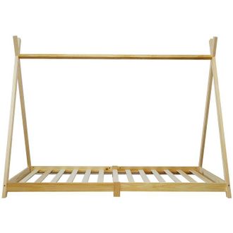 Mobili Rebecca Rebecca Mobili Marco De Cama Individual Infantil Cortina De Madera Natural 90x200 Habitaci&oacute;n Infanti