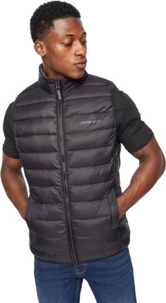 Crosshatch Heren Gattering Gilet (Zwart)