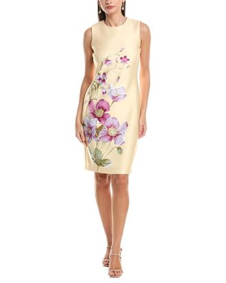Anne Klein Printed Scuba Sheath Dress