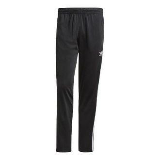 adidas Mens adidas originals Logo Pattern Loose Straight Sports Pants/Trousers/Joggers Black GN3517