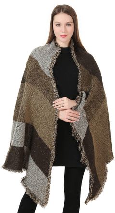 World of Shawls New Ladies Womens Celebrity Style Long Scarf Scarves Maxi Sarong Sale (Winter Shawl Coffee)