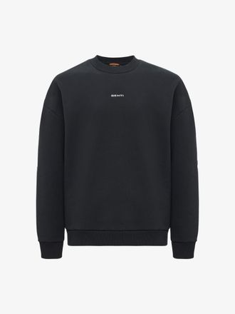 Genti Backprint Sweater | Zwart