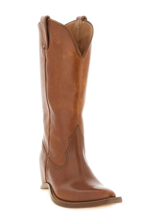 Maison Margiela Womens Brown Bovine Leather Chelsea Boots