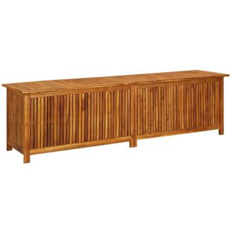 vidaXL Vidaxl - Caja De Almacenaje De Jard&iacute;n Madera Maciza Acacia 200x50x58 Cm