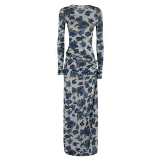 Coperni Kleedjes, Dames, Veelkleurig, S, Suspended Dress Ascii