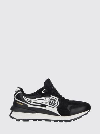 Philipp Plein Leather and Mesh Sneakers