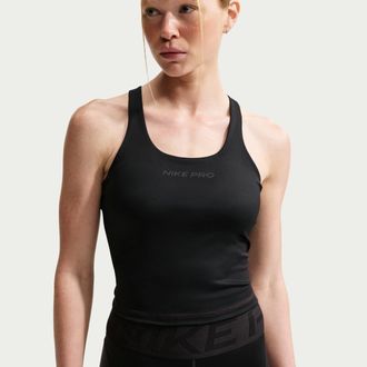 Nike Womens Nike Pro Sculpt Medium-Support Padded Sports Bra Tank Top in Black | IM9965-010