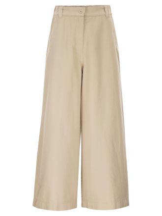 Max Mara Weekend Maxmara Wkdariete pantalones de dril de algod&oacute;n