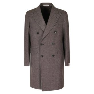 Tagliatore Cappotto doppiopetto a spina di pesce - - Coats - Uomo - Marrone - M
