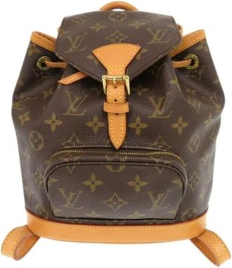 Louis Vuitton Pre-owned Backpacks, female, Brown, Size: ONE SIZE Pre-owned Fabric backpacks